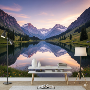 Valley Lake Mountain Wallpaper