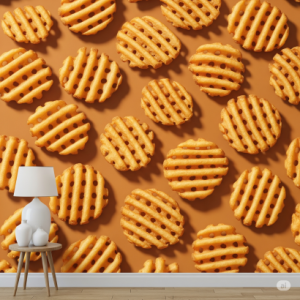 Waffle Fries Wallpaper Mural