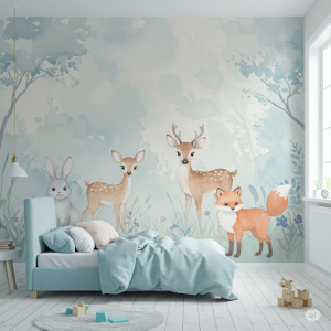 Watercolour Dream Bedroom wallpaper mural