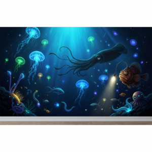 Whimsical Deep Sea Nature Wallpaper Mural