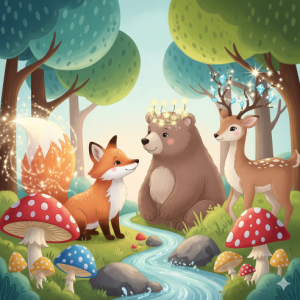 Whimsical Woodland Animals Nursery Wallpaper