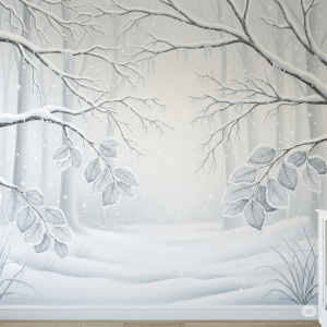 Winter Wonderland Forest Nursery Wallpaper Mural