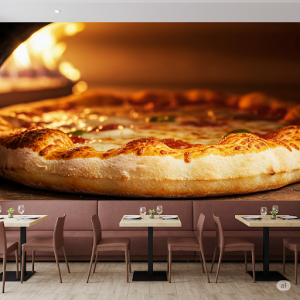 a perfectly baked pizza crust. 
