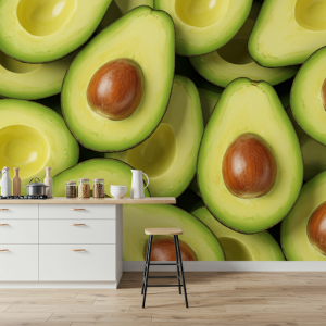 avocado 3d kitchen wallpaper wallpaper mural