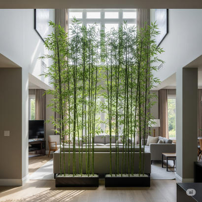 Bamboo in an Office Corner Bamboo in an Office Corner