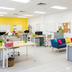 Bright & Budget-Friendly Open Plan Office Interior