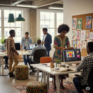 Creative Tasks Office Room Interior