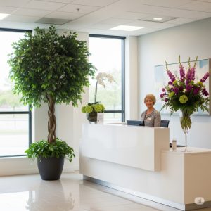 Office reception area.