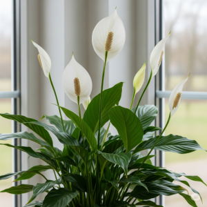 Peace Lily (Spathiphyllum) indoor decoration