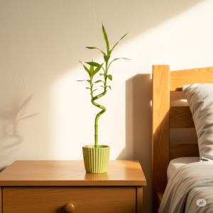 Serene Bedroom Indoor Bamboo Décor