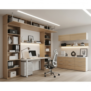 vertical storage office room design