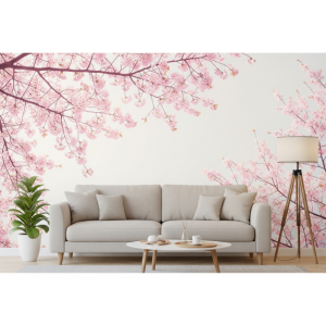Cherry Blossoms Pink Wallpaper Mural