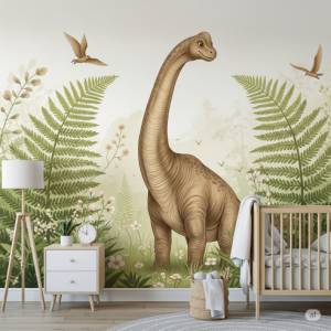 Nursery Brachiosaurus Wallpaper Mural