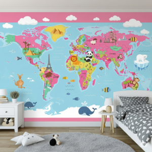 Cartoon World Map