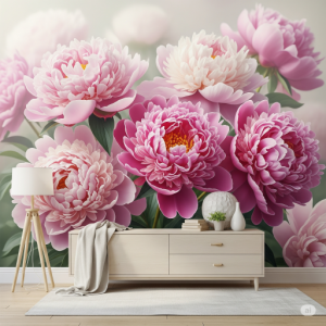 Pink Peonies Wallpaper