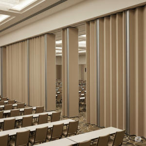 Sound-Dampening Accordion Wall