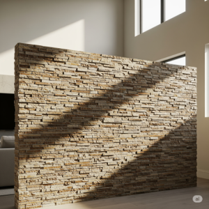 Stone Veneer Partition