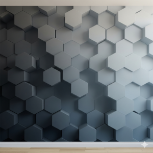 3D Hexagonal Honeycomb Wallpaper