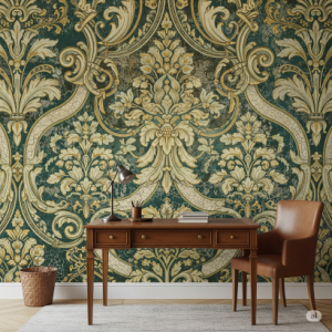 A vintage-inspired damask pattern