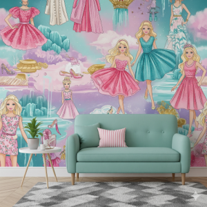 Barbie Landscape Wallpaper Mural
