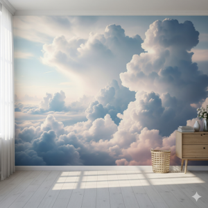 Cloudscape Small Office Mural