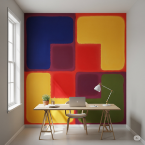 Color Field Small Office Wallpaper Mural