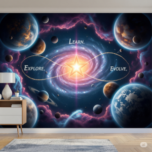 Cosmic Expansion, Growth Mindset Wallpaper