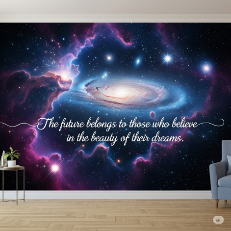Cosmic Inspirational Wallpaper Mural Cosmic Inspirational Wallpaper Mural