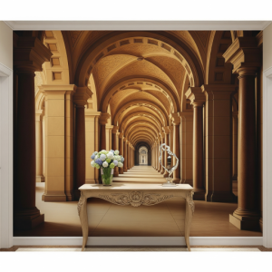 Depth-Extending, Hallway Wallpaper Mural