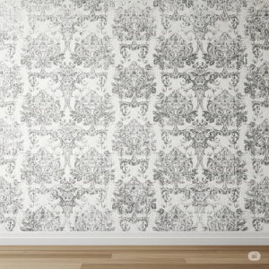 Faded Damask Wallpaper Mural