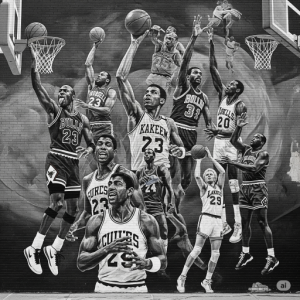 Hall of Fame Basketball Gym Wallpaper Mural