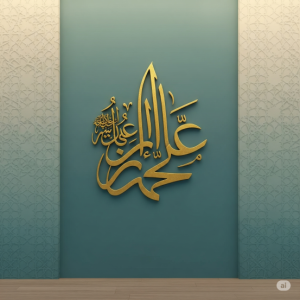 "Bismillah" (In the Name of Allah) Islamic Quotes Wallpaper Mural