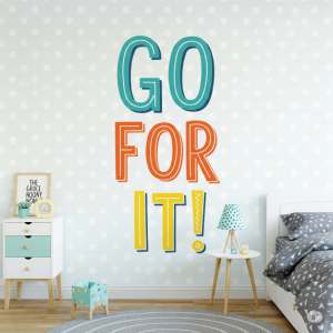 Kids' Room Playful & Fun Motivational Wallpaper
