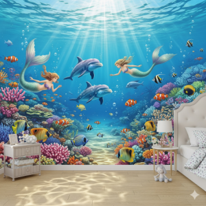 Mermaid's Underwater Kingdom Wallpaper