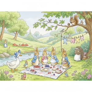 The Grand Gathering of Peter Rabbit and Friends Wallpaper