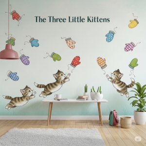 The Mittens, Mittens, Mittens Rhyme Wallpaper.