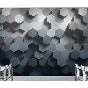 3D Honeycomb Pattern Wallpaper Mural