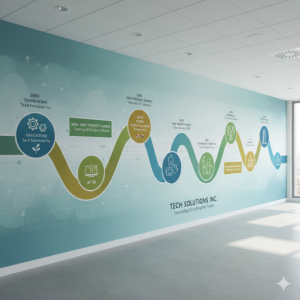 A Timeline Wallpaper Mural