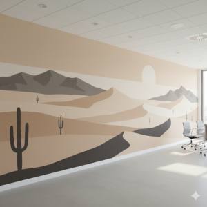 Desert Landscape Travel Office Wallpaper Mural