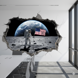 Astronaut on the Moon (Broken Wall)
