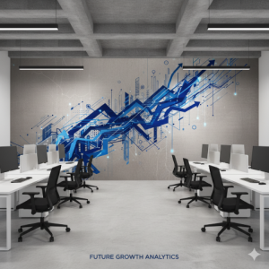 Commercial Bank Future Growth Data Abstract Wallpaper