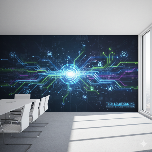 Dataflow, technology wallpaper mural Dataflow, technology wallpaper mural