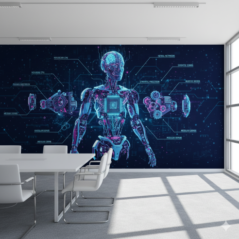 Deconstructed Robotics & AI (Exploded View) Technology Wallpaper Deconstructed Robotics & AI (Exploded View) Technology Wallpaper