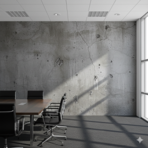 Distressed Concrete Masculine Wallpaper Office