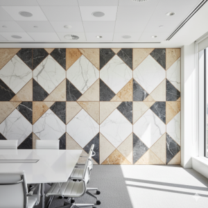 Geometric Marble Inlay