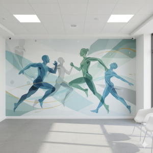 Inspirational Graphic for Orthopedics Clinic Doctor's Office Wallpaper Mural. 