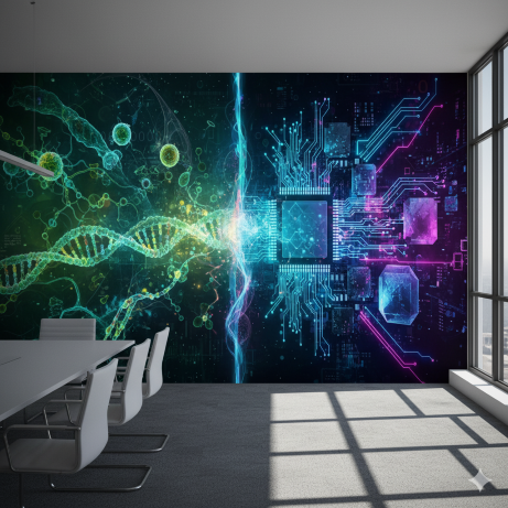Microscopic Wonders of Technology & Nature Wallpaper Microscopic Wonders of Technology & Nature Wallpaper