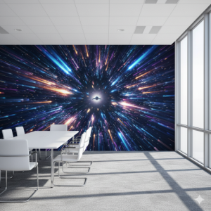 Warp Speed Tunnel Technology Wallpaper