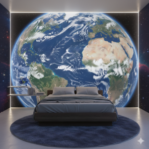 Earth from Orbit (The Blue Marble) Mural