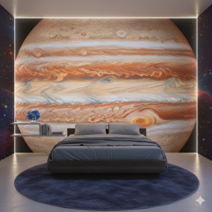Jupiter's Great Red Spot: Outer Space Mural. 